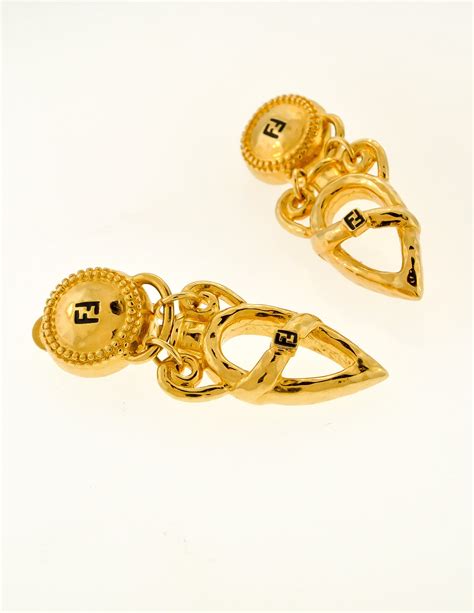 fendi vintage earrings